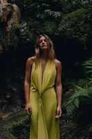 ROBE LONGUE NŒUD IMPRIMÉ