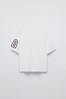 SATIN VARSITY T-SHIRT