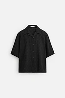 CHEMISE À BRODERIES GÉOMÉTRIQUES