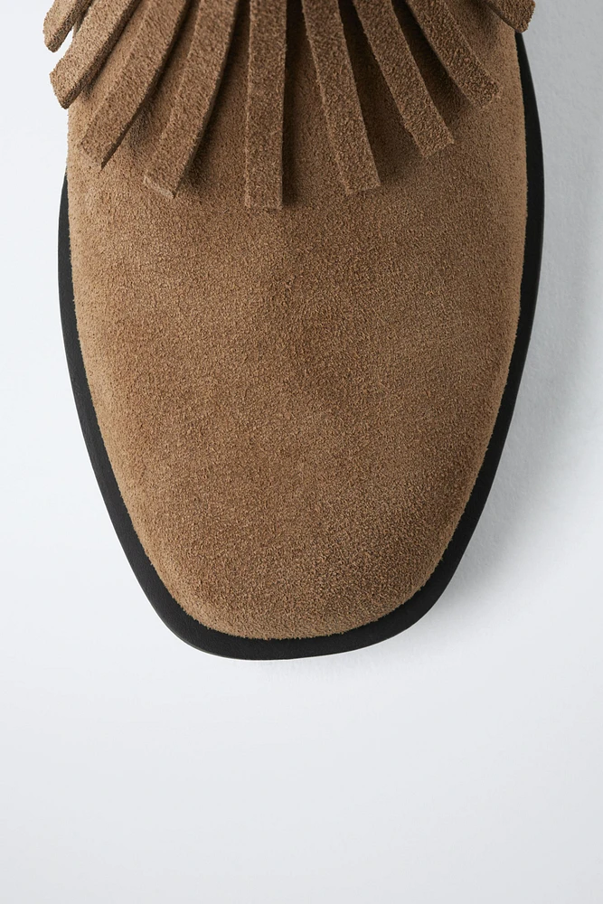 FRINGED BOOTS