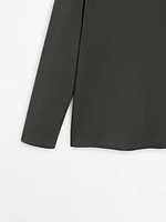 Pull en maille à col camionneur