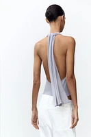 FLOWY HALTER BODYSUIT