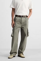 PANTALON CARGO DÉLAVÉ