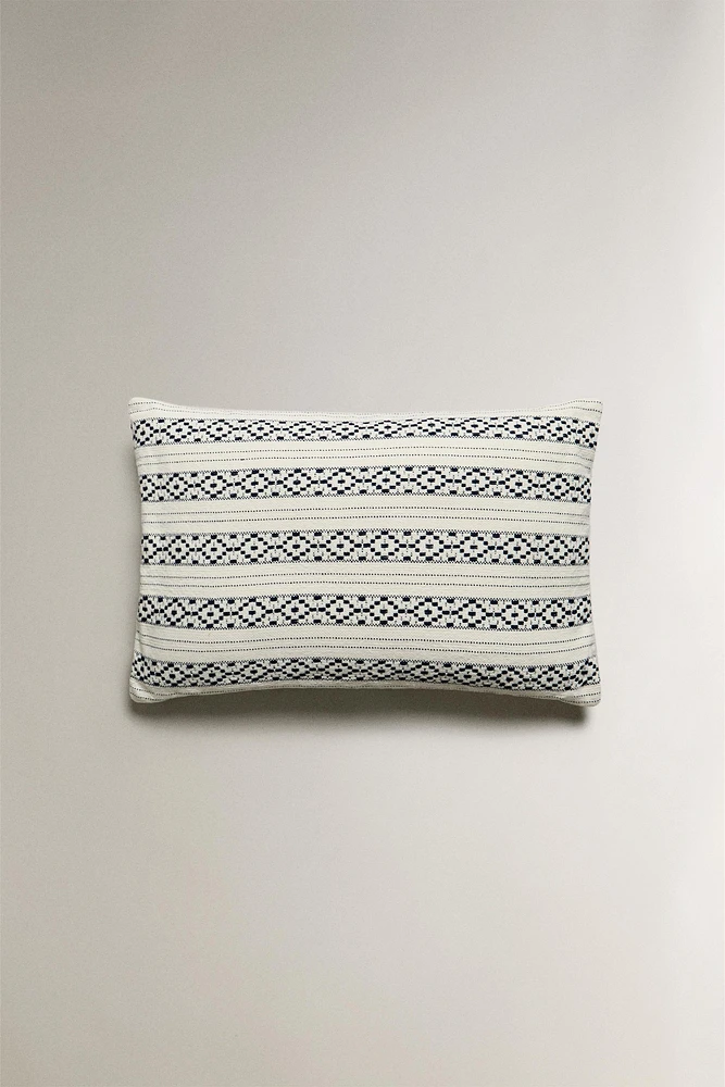 HOUSSE DE COUSSIN IMPRIMÉ GÉOMÉTRIQUE