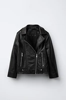 BLOUSON EN MATIÈRE SYNTHÉTIQUE