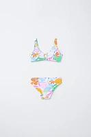 6-14 ANS/ BIKINI À IMPRIMÉ TROPICAL