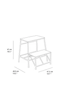 STOOL | TWO-STEP WOODEN LADDER