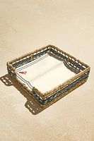 SQUARE SEAGRASS NAPKIN HOLDER