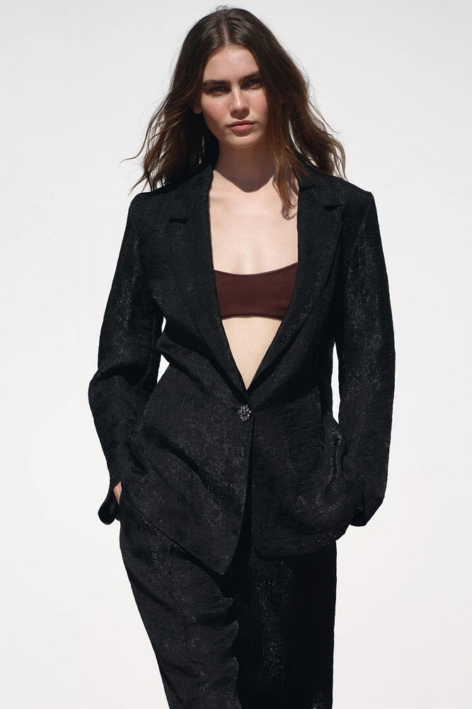 WRINKLED ORGANZA BLAZER