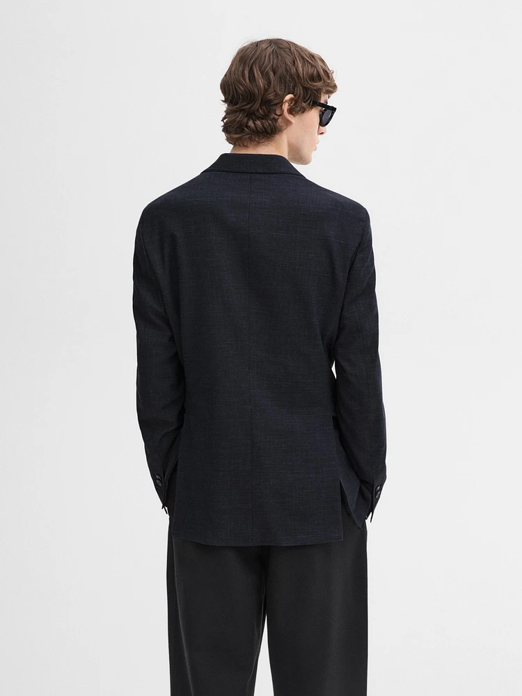 Blazer habillé en laine mélangée