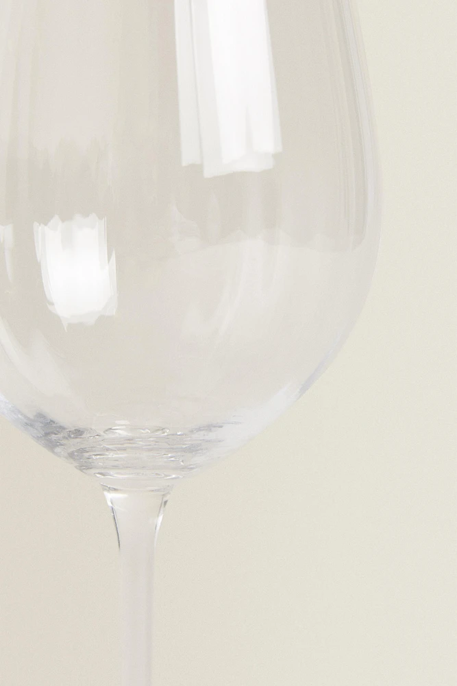 VERRE À VIN CRISTALLIN RELIEF
