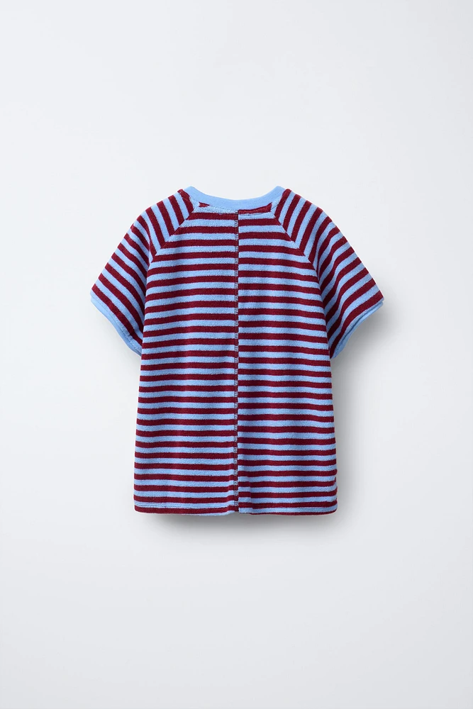 T-SHIRT RAYURES SERVIETTE