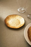 ASSIETTE À PAIN VERRE RECYCLABLE DORÉ