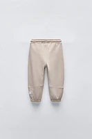 PLUSH PANTS WITH LABEL