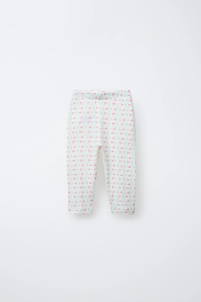 POINTELLE CHERRY LEGGINGS