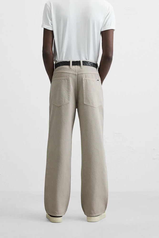RELAXED FIT DRAWSTRING JEANS