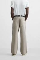 RELAXED FIT DRAWSTRING JEANS