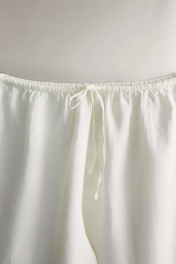 PANTALON LIN OURLET LARGE