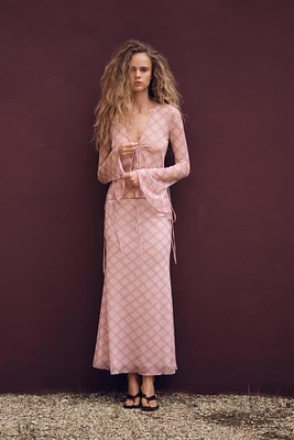 CHEMISE EN TULLE IMPRIMÉ