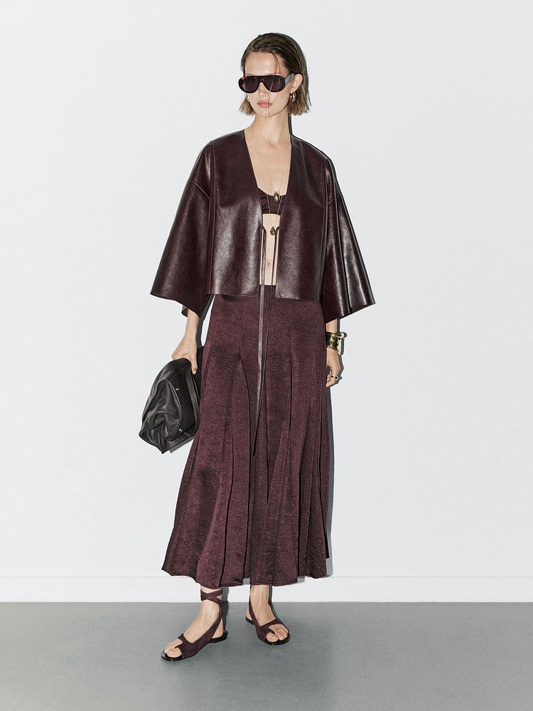 Flowing midi skirt with godet details - STUDIO