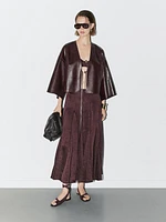 Flowing midi skirt with godet details - STUDIO