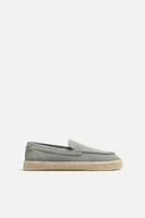 MOCASSINS CUIR JUTE