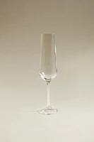 PLAIN BOHEMIA CRYSTAL FLUTE GLASS