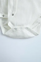 THREE-PACK OF BASIC SHORT SLEEVE KIMONO COLLAR BODYSUITS
