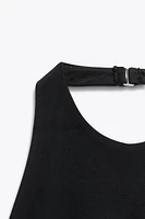 TOP HALTER CONTRASTE