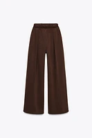 WASHED EFFECT INTERLOCK PANTS