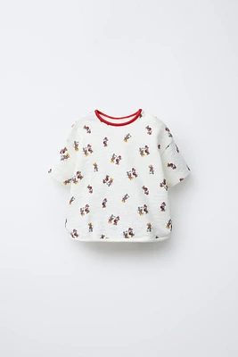 MICKEY AND MINNIE MOUSE © DISNEY TEXTURED PRINT T-SHIRT