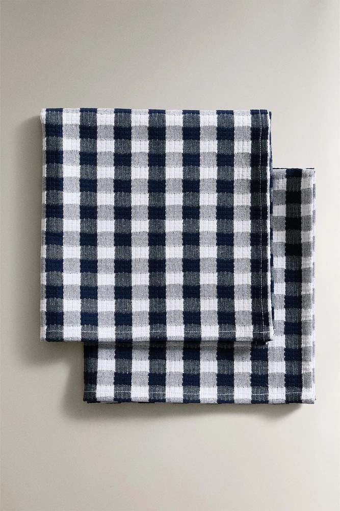 GINGHAM CHECK NAPKINS (SET OF 2)