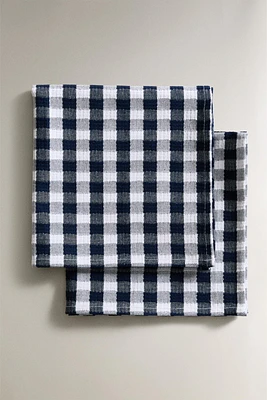 GINGHAM CHECK NAPKINS (SET OF 2)