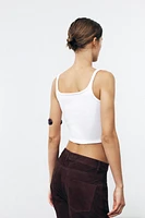 RIBBED CROP TOP