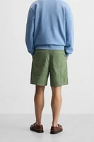 WASHED CANVAS SHORTS