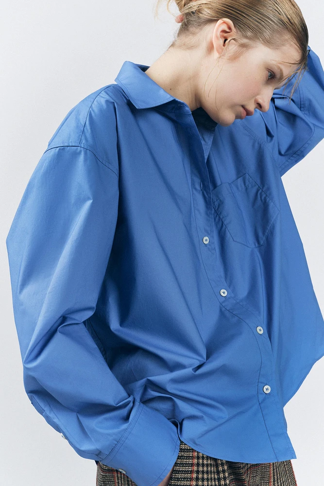OVERSIZED POPLIN SHIRT ZW COLLECTION