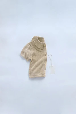 ZARA TIMELESS - SHORT SLEEVE KNIT CARDIGAN