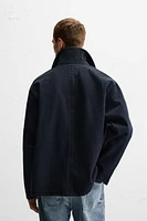VESTE EN JEAN COUPE CARRÉE