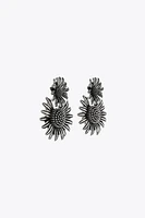 BOUCLES D'OREILLES DOUBLE FLEUR