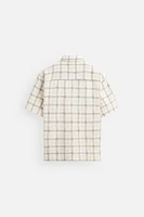 CHEMISE AVEC STRUCTURE À CARREAUX