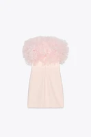 ROBE COURTE EN TULLE À VOLUME