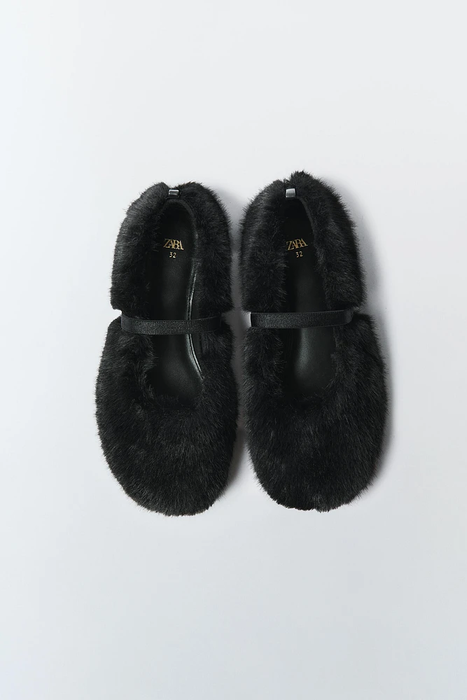 BALLERINES EFFET FOURRURE ÉDITION LIMITÉE