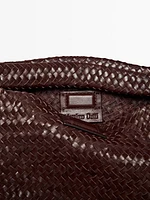 Woven nappa leather mini bag
