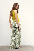 Z1975 STRAIGHT HIGH RISE FULL LENGTH PRINTED JEANS