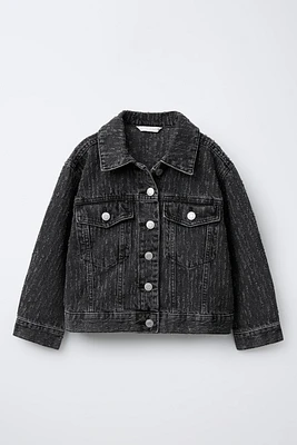 VESTE EN DENIM EFFET USÉ