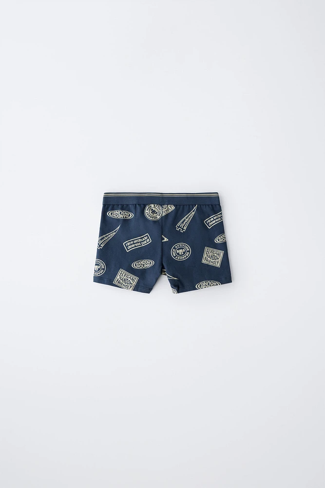6-14 ANS/ LOT DE CINQ BOXERS IMPRIMÉS