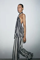 ZW COLLECTION STRIPE HALTER TOP