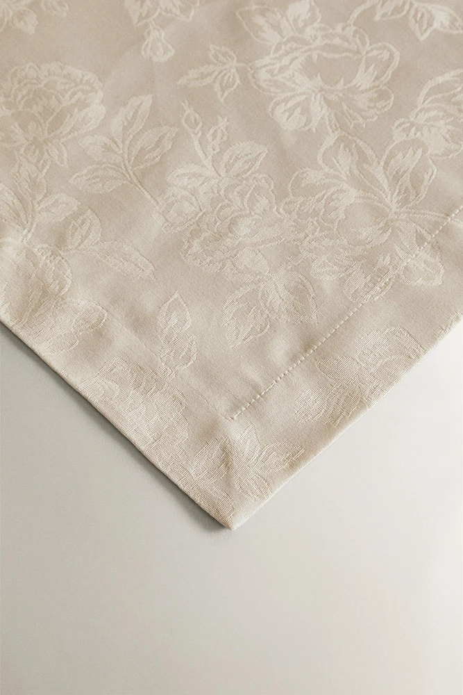 NAPPE JACQUARD FLEURS