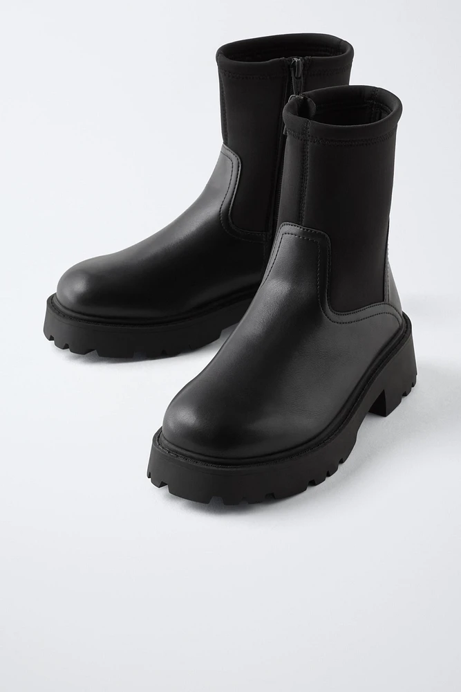 STRETCH ANKLE BOOTS