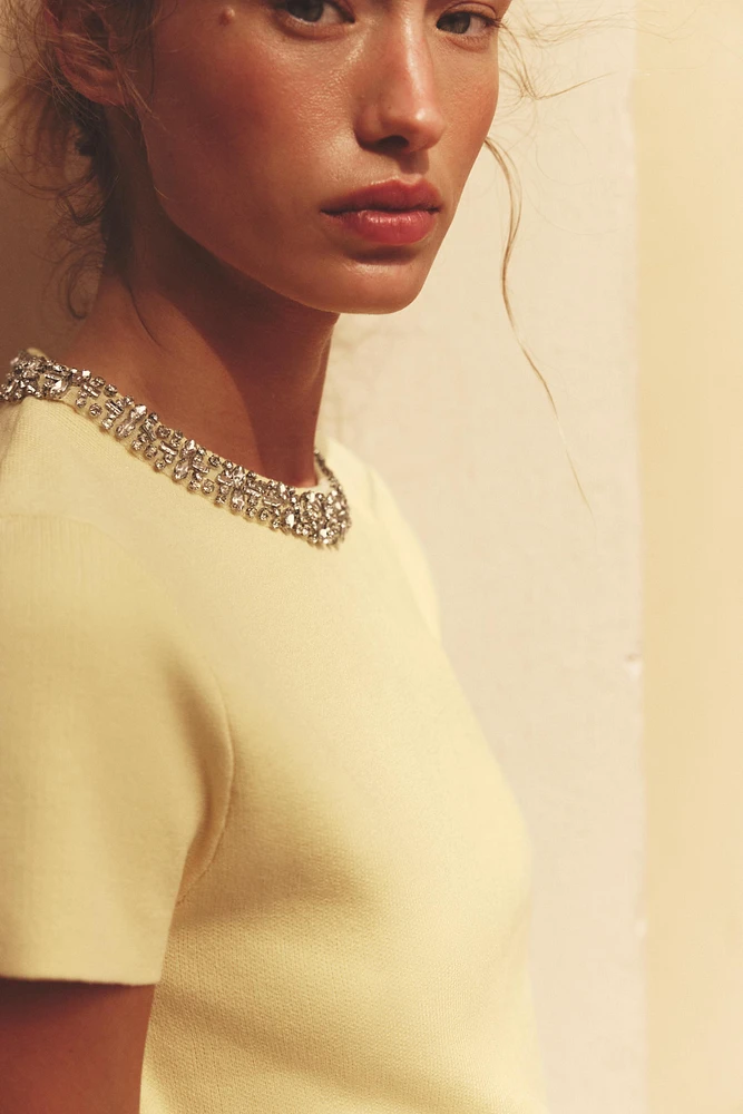 TOP EN MAILLE BIJOUX